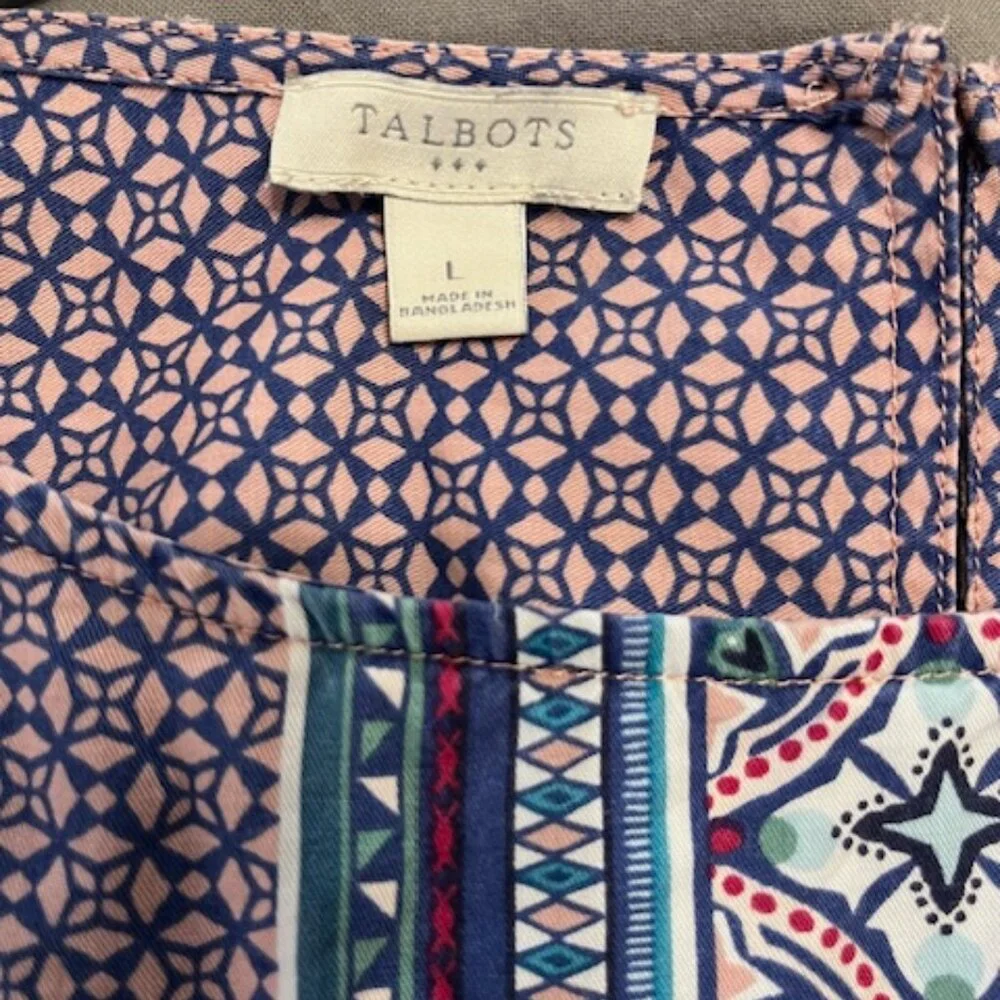 Talbots Spring Tunic Top - Picture 3 of 3